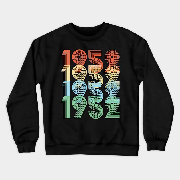 Retro 1952 Birthday Crewneck Sweatshirt by Dirty Custard Designs 